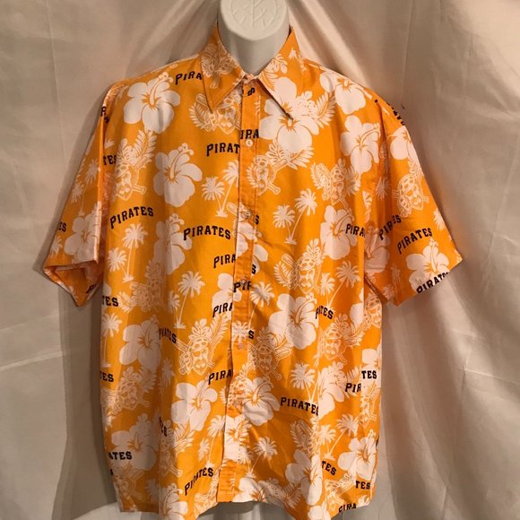 Pittsburgh Pirates Hawaiian Casual/Dress Button Shirt #101 - Picture 1 of 5